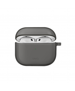 UNIQ чехол Glase для AirPods 4 глянцевый дымчатый