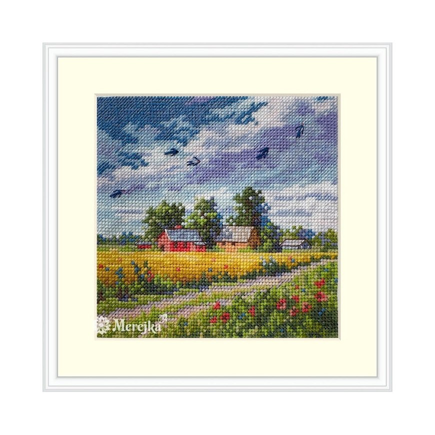 Merejka ristipisto ompelusarja "Kesä" 11,5x11,5 cm SK279A