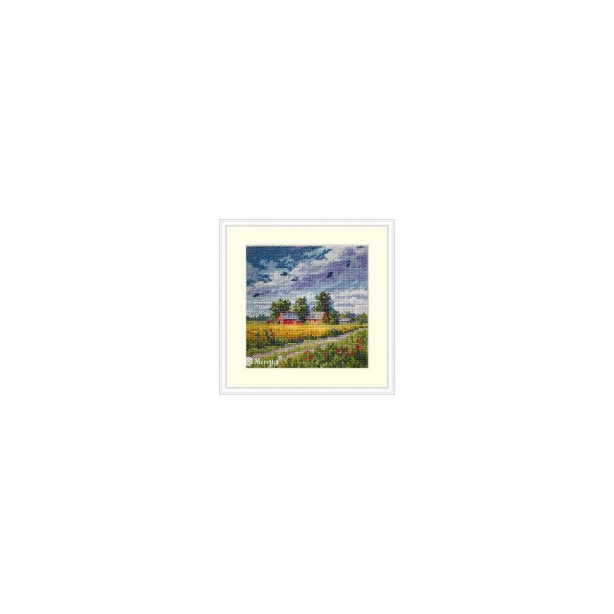 Merejka Cross Stitch Embroidery Kit "Summer" 11.5x11.5 cm SK279A – 2