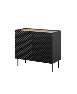 Cama 2D ONDA komoda 98x45x85 juoda