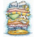 Beldizart Cross-Stitch Kit "Cat Resting" 13.5 x 16 cm SANV-55 Beldizart Cross-Stitch Kit "Cat Resting" 13.5 x 16 cm SANV-55