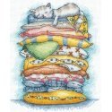Beldizart Cross-Stitch Kit "Cat Resting" 13.5 x 16 cm SANV-55 Beldizart Cross-Stitch Kit "Cat Resting" 13.5 x 16 cm SANV-55
