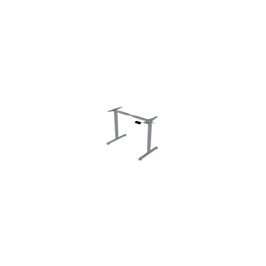Home4You ERGO FIT Table with 1 Motor, Silver Grey – 2