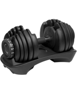 Ketaus regulējamā svara automātiskais hantelis, 24 kg, 1 kg soļi, REBEL ACTIVE
