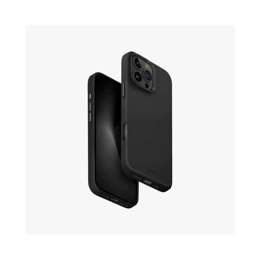 UNIQ Lyden etui uz lietu iPhone 16 Pro Max 6.9" Magclick uzlāde melns/dallas melns