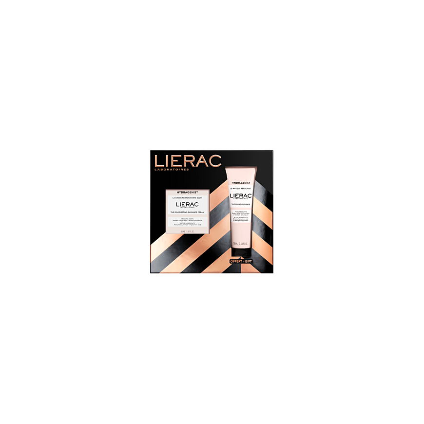Lierac Hydragenist kosteuttava kirkastava voide 50 ml + täyttävä naamiot 75 ml – 2