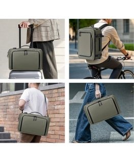 Triton "Tech-Protect Defender S50 Ryanair" un "Wizzair" ceļojumu klēpjdatoru mugursoma, 20 l, 40 x 20 x 25, olīvzaļā