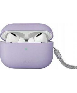 Uniq UNIQ dėklas Lino AirPods Pro 2 gen Silikoninis lelijos / alyvinės levandos