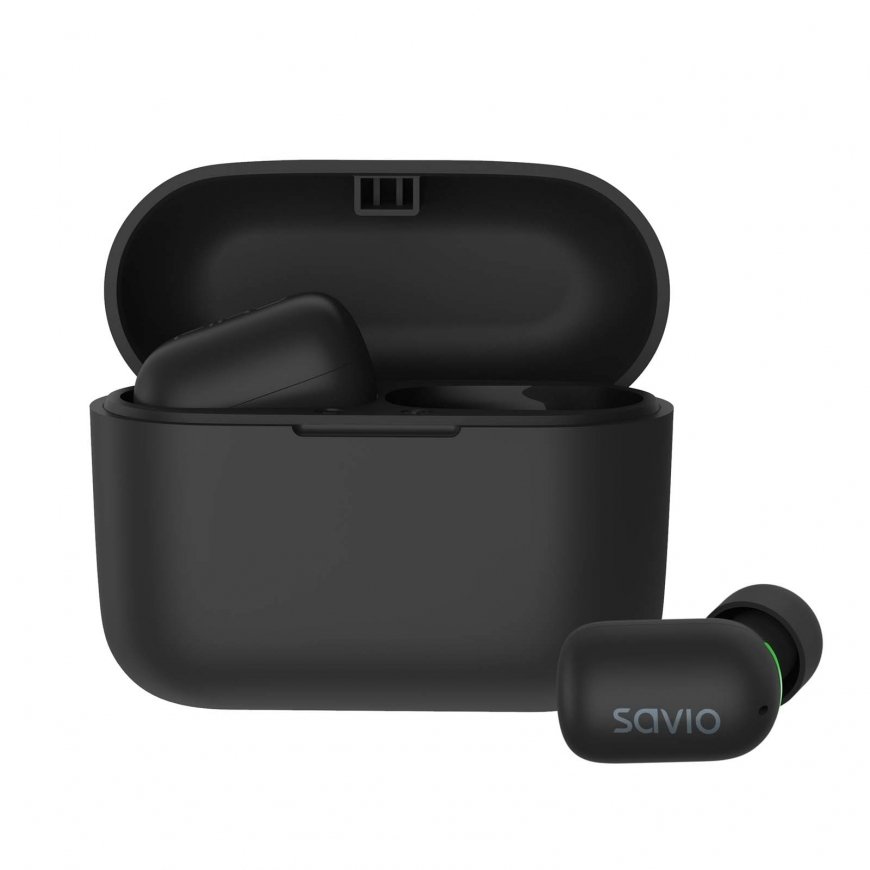 Savio TWS-09 austiņas un brīvroku komplekts