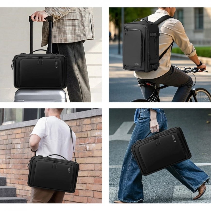 Triton "Tech-Protect Defender S50 Ryanair" ja "Wizzair" matkaläppärilaukku, 20 l, 40 x 20 x 25, musta