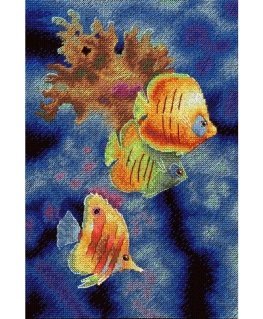 Beldizart Cross-Stitch Embroidery Kit "Coral Reef Inhabitants" 25*18 cm SNV-888