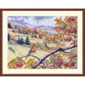Merejka Kryželio rinkinys "Aukso raižyti kalnai" 31x40 cm SK274 Merejka Kryželio rinkinys "Aukso raižyti kalnai" 31x40 cm SK274