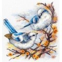 Beldizart Cross-Stitch Embroidery Kit „Feathered Aristocrats“ 20x18 cm SNV-924