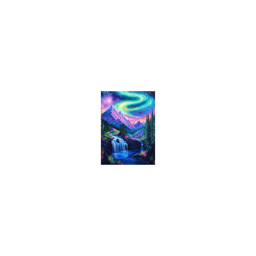 Beldizart Diamond Painting Kit with Frame "Northern Lights" 30x40 cm VA864 – 2