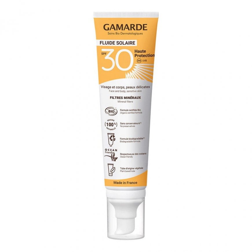 Gamarde Bio Sunscreen Cream, Body, SPF30, 100 ml