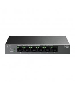 TP-Link LiteWave LS106LP tīkla pārslēgs Nepārvaldīts Fast Ethernet (10/100) Power over Ethernet (PoE) Melns