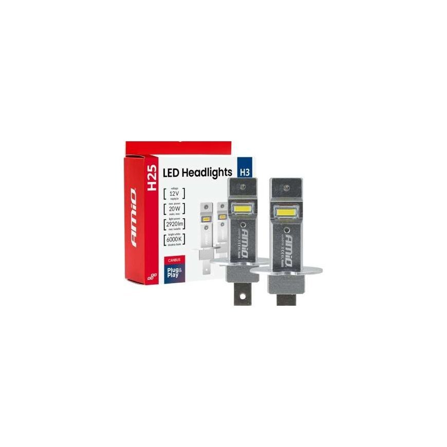 AMiO LED automobiļu lampas H25 sērijas