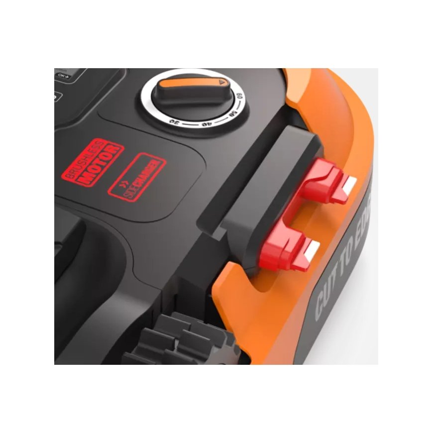 WORX WR167E muruniiduk Robotniiduk Patarei Must, Oranž – 2