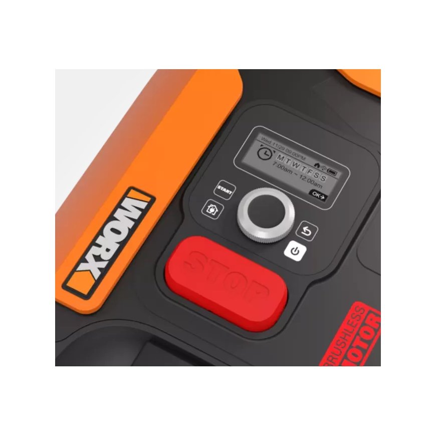 WORX WR167E muruniiduk Robotniiduk Patarei Must, Oranž – 4