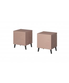 Cama naktinė spintelė NOVA 44x40x52 rožinė matinė