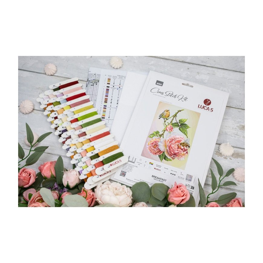 Luca S Cross-Stitch Embroidery Kit. "Breakfast" 25x35 cm SB7053