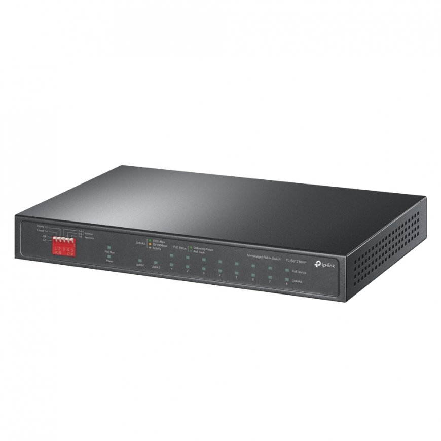 TP-Link TL-SG1210PP tīkla pārslēgs Nepārvaldīts Gigabit