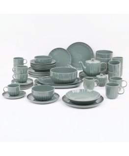 Dining and coffee service for 6 people Ligne 48-piece green AMBITION