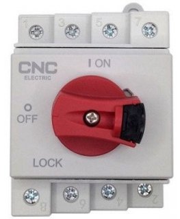 CNC DC switch 4P, 32A, 1000VDC, Din