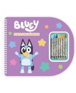 Moose Bluey numbrite maalimise märkmik