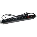 Alantec PZ071U power extension 1.8 m 7 AC outlet(s) Indoor Black Alantec PZ071U power extension 1.8 m 7 AC outlet(s) Indoor Black