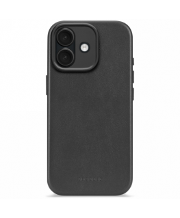 Decoded Leather Backcover MagSafe case for iPhone 17 - black