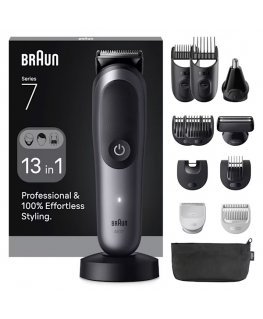 Braun AIO7560 подрезчик Черный, Серый 14 Литий-ионная (Li-Ion)