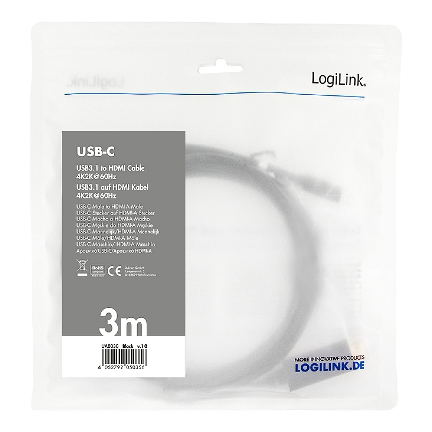 LogiLink UA0330 USB grafiikka-adapteri musta – 4