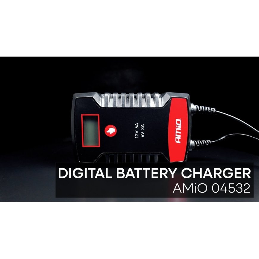 Digitaalinen laturi AGM geeli STD LiFePO4 max 6A 6V 12V Pro Hook AMIO-04532 – 2