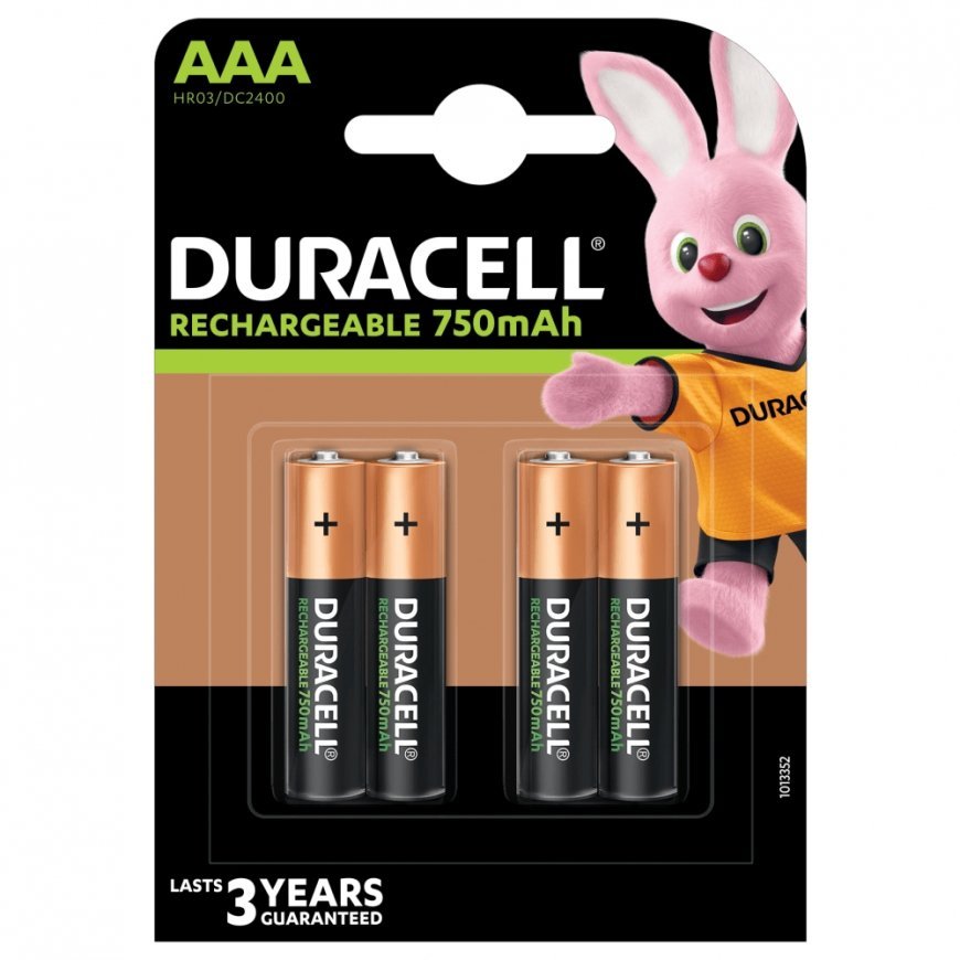 Duracell AAA (4pcs) Laaditav patarei Nikkel-metallhüdriid (NiMH)