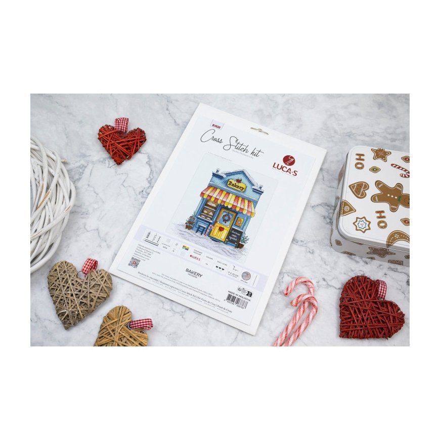 Luca S Embroidery Cross-Stitch Kit "Bakery" 17x20 cm SB1430