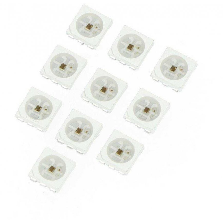 Adafruit APA102 SMD5050 - RGB LED-diodide komplekt koos integreeritud kontrolleriga - x10