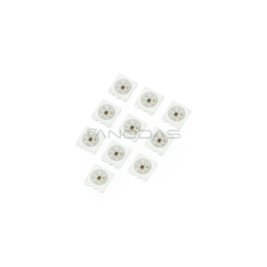 Adafruit APA102 SMD5050 - RGB LED -sarja sisäänrakennetulla ohjaimella - x10 – 2