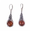 Silvego Silver Earrings with Genuine Amber JST147107EJ
