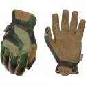 Mechanix Wear Cimdi MECHANIX FastFit® Woodland Camo, M izmērs. Savelkams aproces, 0.6 mm mākslīgā āda, TrekDry®, touch ekrāna te