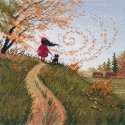 Beldizart Cross-Stitch Kit "Autumn Breeze" 18 × 18 cm S1664 Beldizart Cross-Stitch Kit "Autumn Breeze" 18 × 18 cm S1664