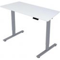 Home4You Pöytä ERGO FIT 1 moottorilla 120x60xA71,5-116 cm, valkoinen/sateenharmaa