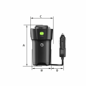 Manta MPI201C 150W DC į AC maitinimo keitiklis Manta MPI201C 150W DC į AC maitinimo keitiklis