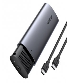 Ugreen 10902 tallennusaseman kotelo SSD-kotelo Harmaa M.2