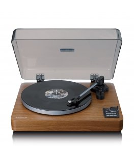 Lenco LBTA-165WD Belt-drive audio turntable Black, Wood Automatic
