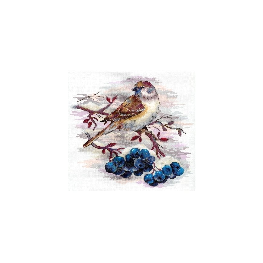 Beldizart Krustdūriena izšūšanas komplekts "Vikrs zvirbulis" 19*19 cm SNV-920