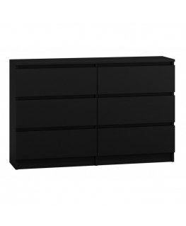 Topeshop M6 120 CZERŃ komoda
