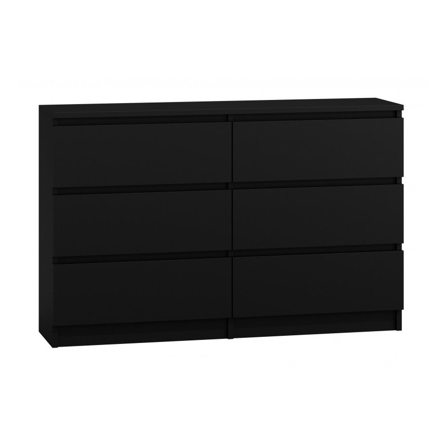 Topeshop M6 120 CZERŃ komoda