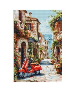luca S Kryželiu siuvinointisarja. "Italia kukkatuoksissa" 32 x 48 cm SBU5095