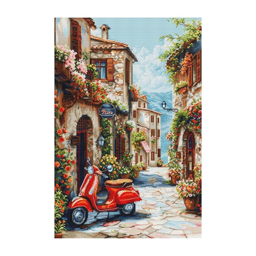 luca S Kryželiu siuvinointisarja. "Italia kukkatuoksissa" 32 x 48 cm SBU5095 – 2